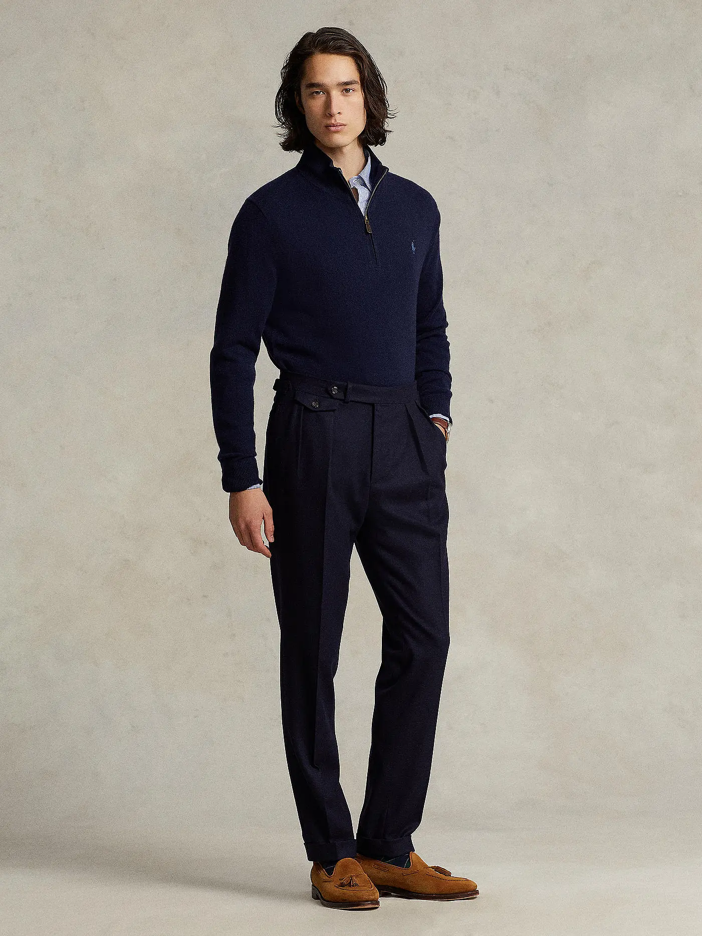 POLO RALPH LAUREN | Troyer Pullover Regular Fit | blau